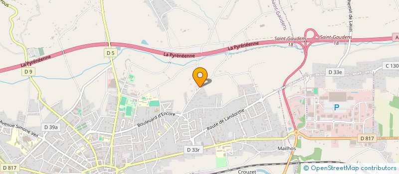 localisation de l'entreprise SCI 4A  SAINT-GAUDENS