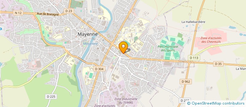 localisation de l'entreprise SCI 4AB IMMO  MAYENNE