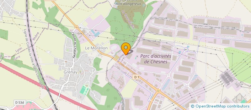 localisation de l'entreprise SCI 4B 2D  GRENAY