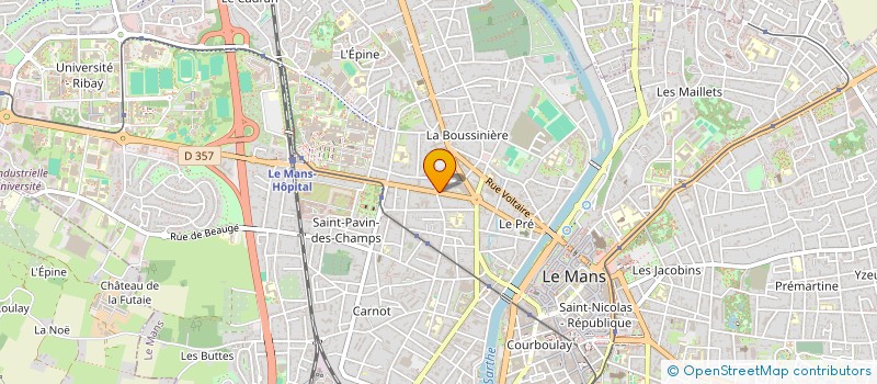 localisation de l'entreprise SCI 4B  LE MANS