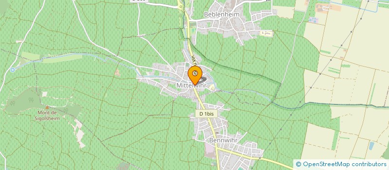 localisation de l'entreprise SCI 4B  MITTELWIHR