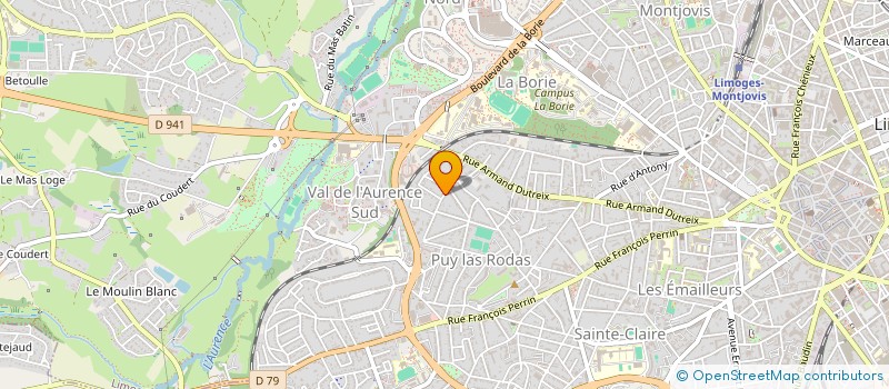 localisation de l'entreprise SCI 4B à LIMOGES