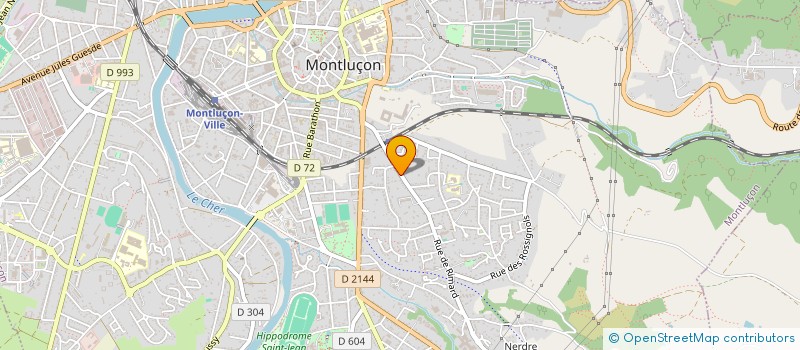 localisation de l'entreprise SCI 4B à MONTLUCON