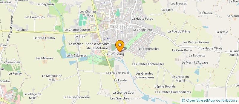 localisation de l'entreprise SCI 4B  MELESSE