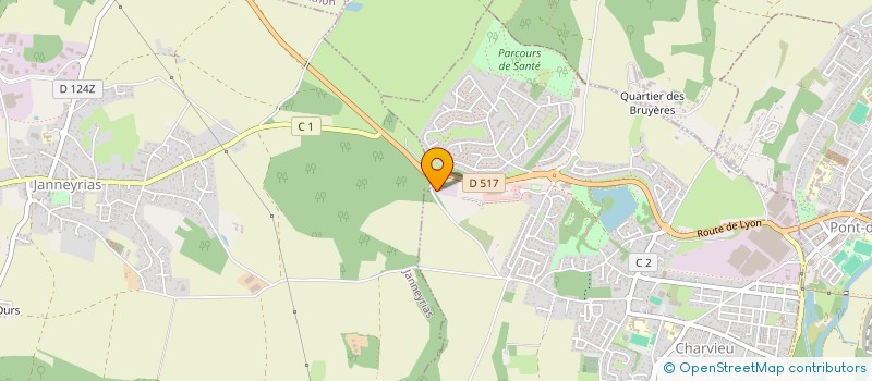 localisation de l'entreprise SCI 4B  CHARVIEU-CHAVAGNEUX