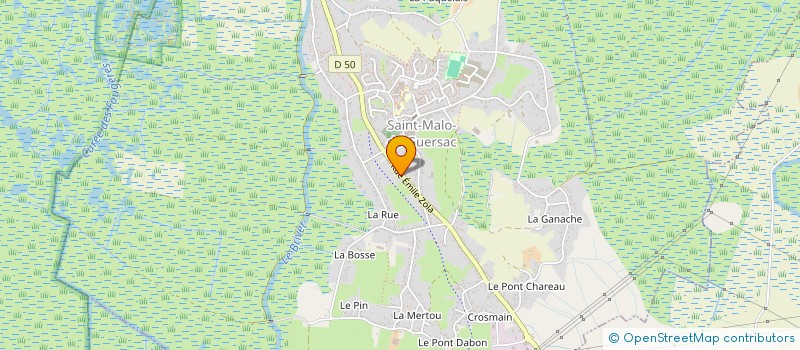 localisation de l'entreprise SCI 4B  SAINT-MALO-DE-GUERSAC