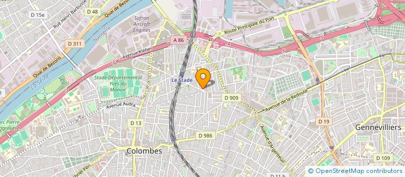 localisation de l'entreprise SCI 4B à COLOMBES
