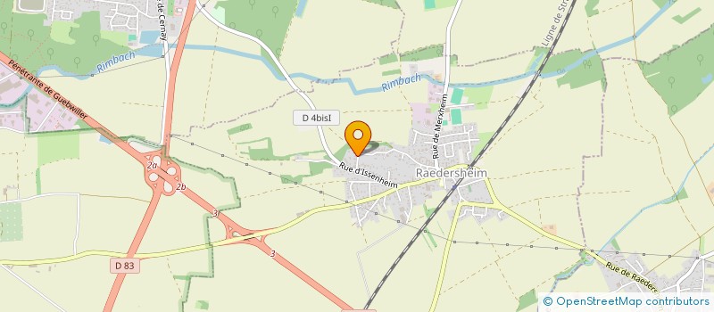 localisation de l'entreprise SCI 4B BAILLIS  RAEDERSHEIM