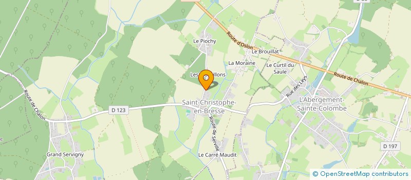 localisation de l'entreprise SCI 4B GERMOLLES  SAINT-CHRISTOPHE-EN-BRESSE