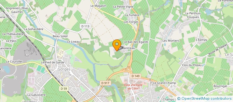 localisation de l'entreprise SCI 4B IMMO  GORGES