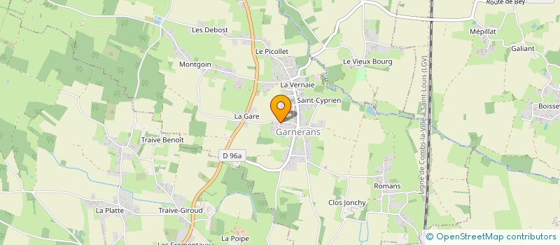 localisation de l'entreprise SCI 4BG  GARNERANS