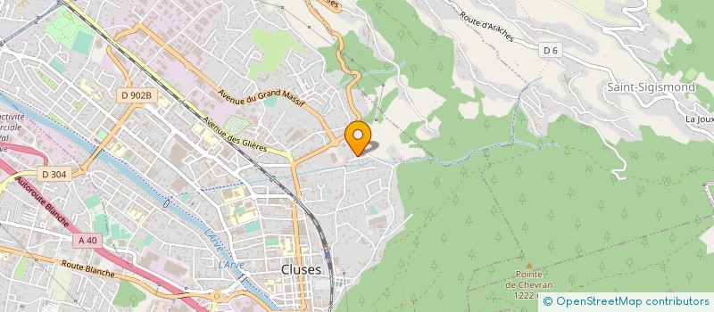 localisation de l'entreprise SCI 4C  CLUSES