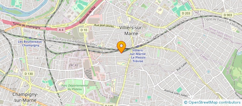 localisation de l'entreprise SCI 4C  VILLIERS-SUR-MARNE