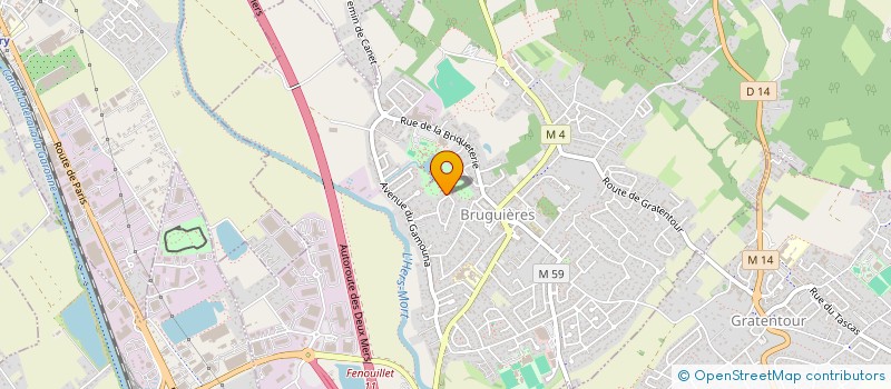 localisation de l'entreprise SCI 4C  BRUGUIERES