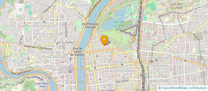 localisation de l'entreprise SCI 4C  LYON