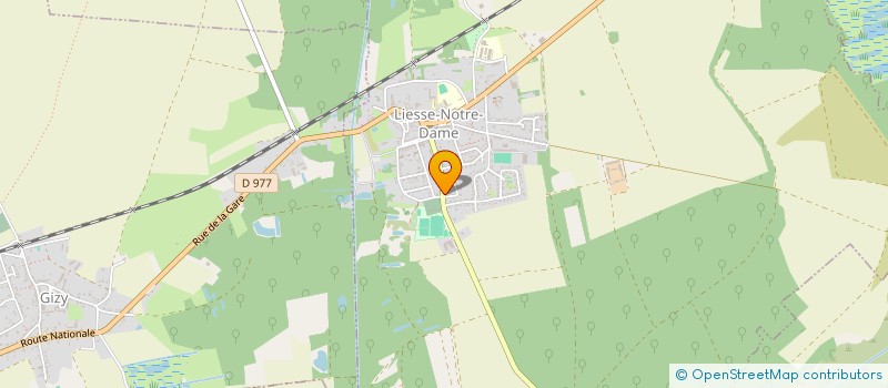 localisation de l'entreprise SCI 4CAF  LIESSE-NOTRE-DAME