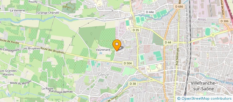 localisation de l'entreprise SCI 4CF  GLEIZE