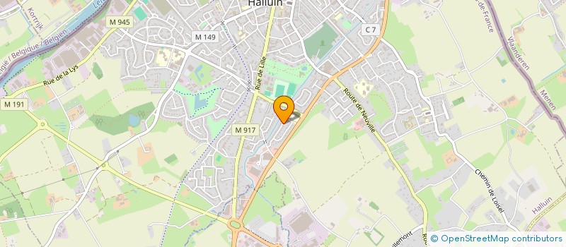 localisation de l'entreprise SCI 4CJA  HALLUIN