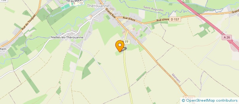 localisation de l'entreprise SCI 4CM  THEROUANNE