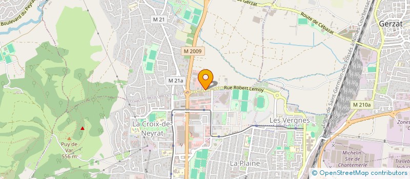 localisation de l'entreprise SCI 4D  CEBAZAT