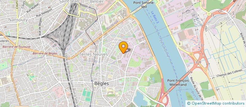 localisation de l'entreprise SCI 4D à BEGLES