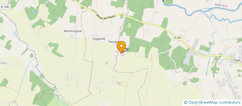 localisation de l'entreprise SCI 4D  RIBERAC