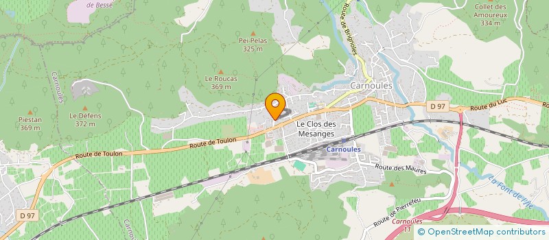 localisation de l'entreprise SCI 4D  CARNOULES