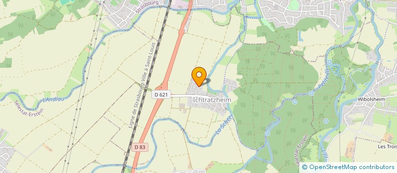 localisation de l'entreprise SCI 4D  ICHTRATZHEIM