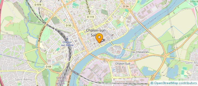 localisation de l'entreprise SCI 4D  CHALON-SUR-SAONE