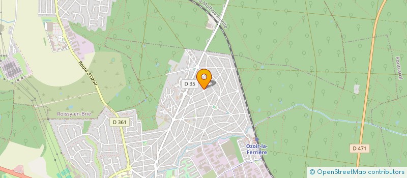 localisation de l'entreprise SCI 4D INVESTISSEMENT  OZOIR-LA-FERRIERE