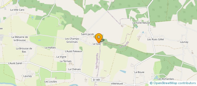 localisation de l'entreprise SCI 4DA  LES FOUGERETS