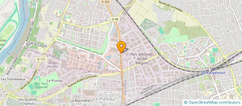 localisation de l'entreprise SCI 4F  ARGENTEUIL