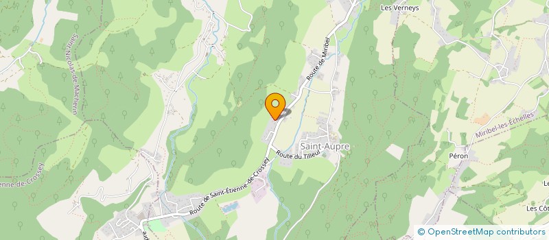 localisation de l'entreprise SCI 4F LES ECHELLES  SAINT-AUPRE