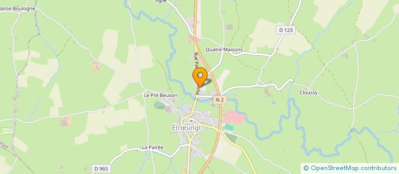 localisation de l'entreprise SCI 4G  ETRUNGT