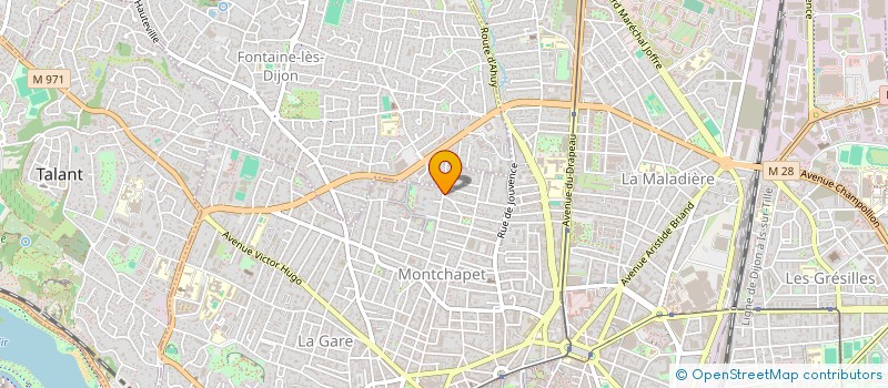 localisation de l'entreprise SCI 4G à DIJON