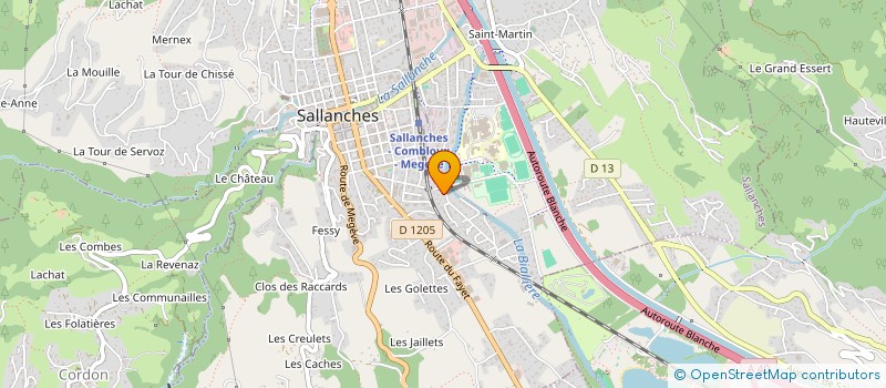 localisation de l'entreprise SCI 4G à SALLANCHES