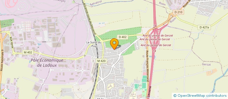 localisation de l'entreprise SCI 4G IMMO  GERZAT