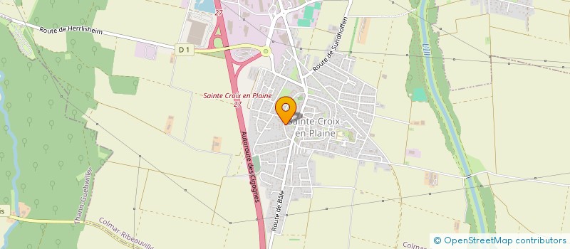 localisation de l'entreprise SCI 4H'ABITAT  SAINTE-CROIX-EN-PLAINE