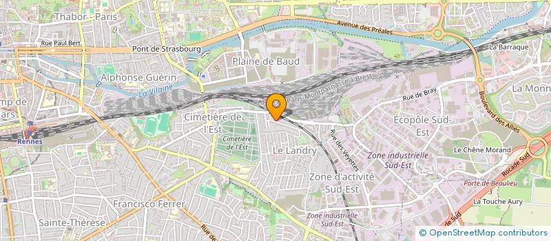 localisation de l'entreprise SCI 4JU  RENNES