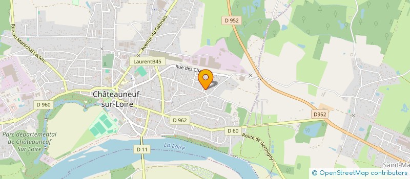 localisation de l'entreprise SCI 4K  CHATEAUNEUF-SUR-LOIRE