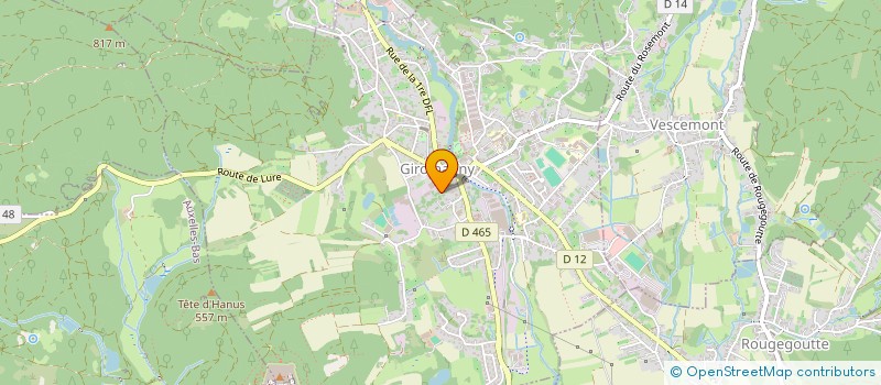 localisation de l'entreprise SCI 4L à GIROMAGNY