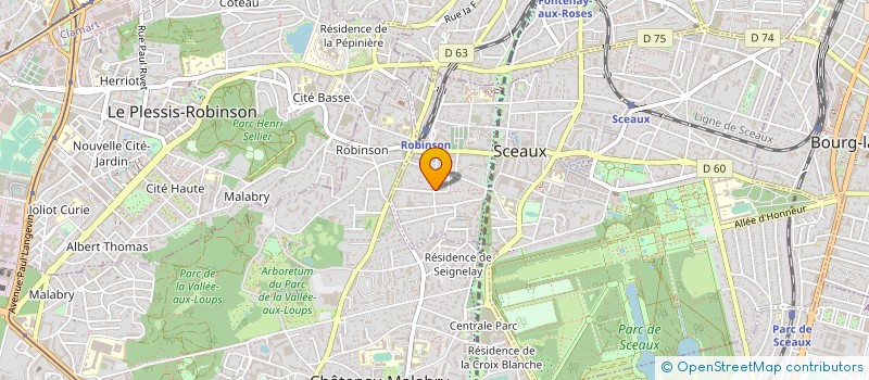 localisation de l'entreprise SCI 4L à SCEAUX