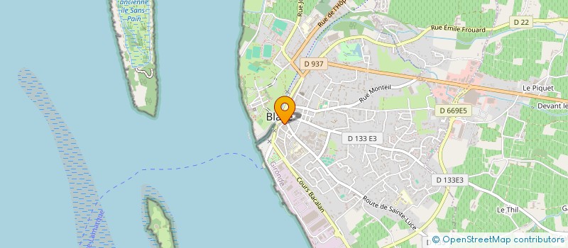 localisation de l'entreprise SCI 4L FOSSEBOUDEAU à BLAYE