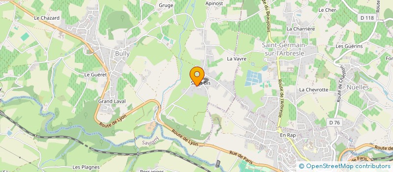 localisation de l'entreprise SCI 4L IMMO II  BULLY