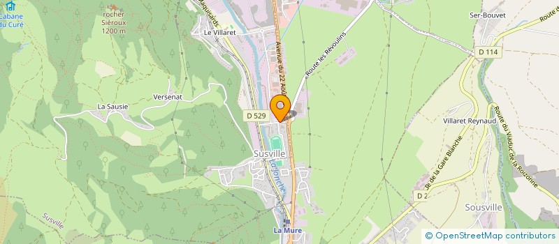 localisation de l'entreprise SCI 4M  SUSVILLE