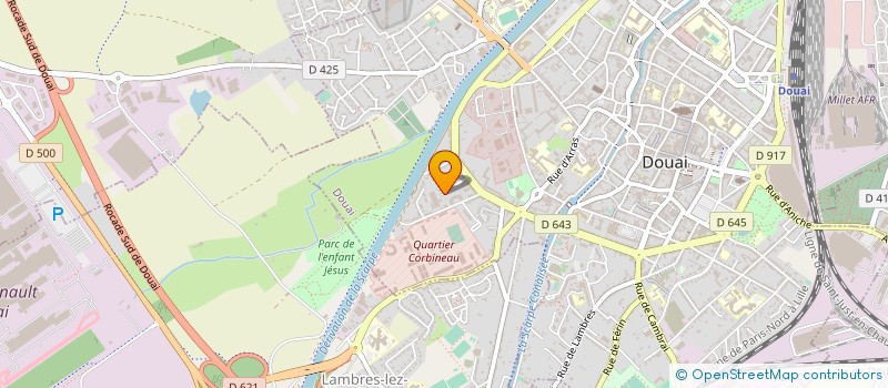 localisation de l'entreprise SCI 4M à DOUAI