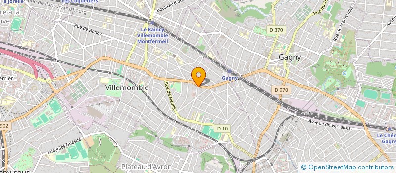 localisation de l'entreprise SCI 4M  VILLEMOMBLE