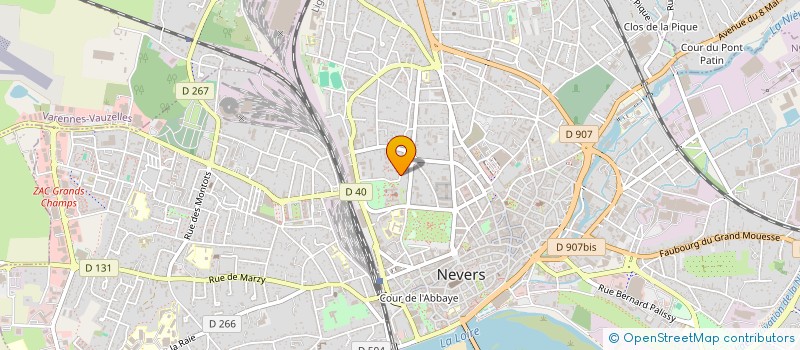 localisation de l'entreprise SCI 4M à NEVERS