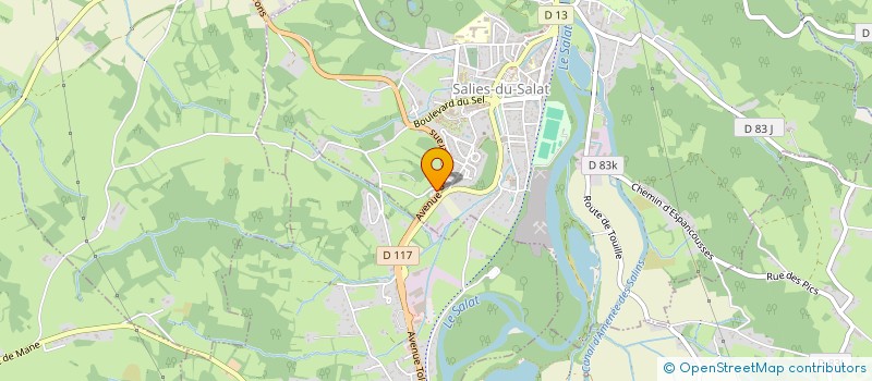 localisation de l'entreprise SCI 4M  SALIES-DU-SALAT