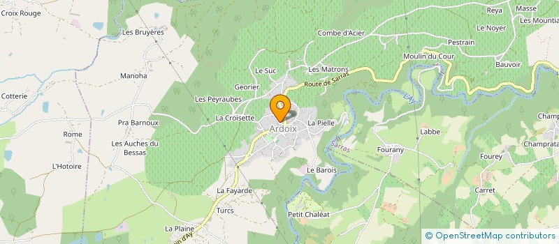 localisation de l'entreprise SCI 4M  ARDOIX